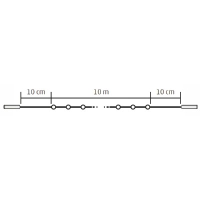 LED-es sorolható fényfüzér - KSI 100/WW